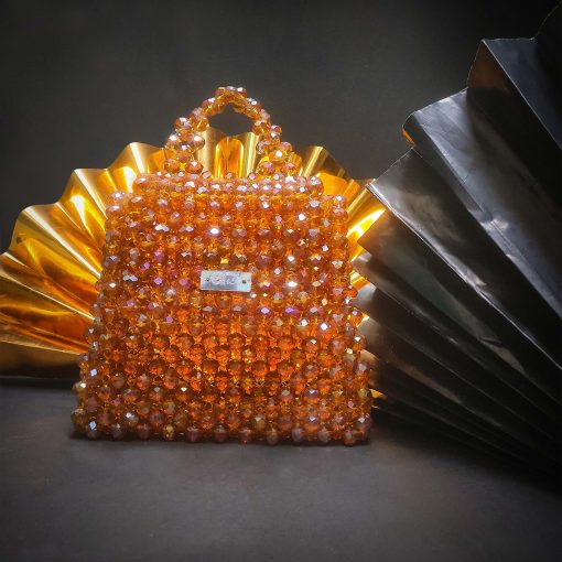 Amber Chunky Crystal Medium Champange