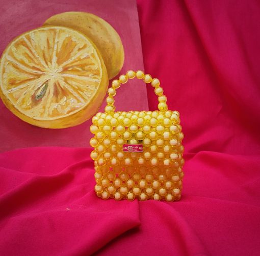 Lucite Acrylic mini yellow (2)