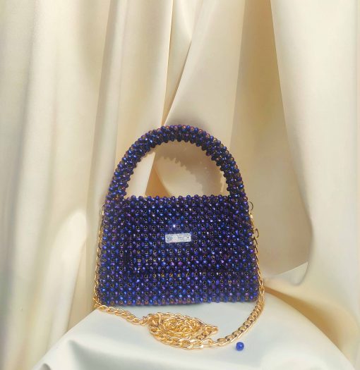Macle crystal large blue