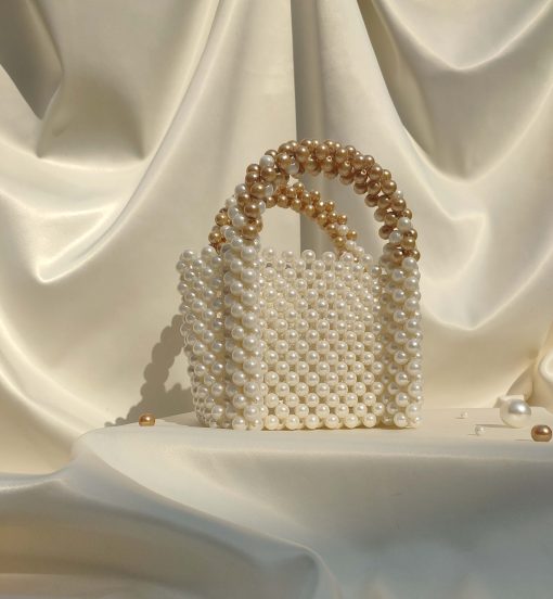 Margarite Pearl White with golden handle