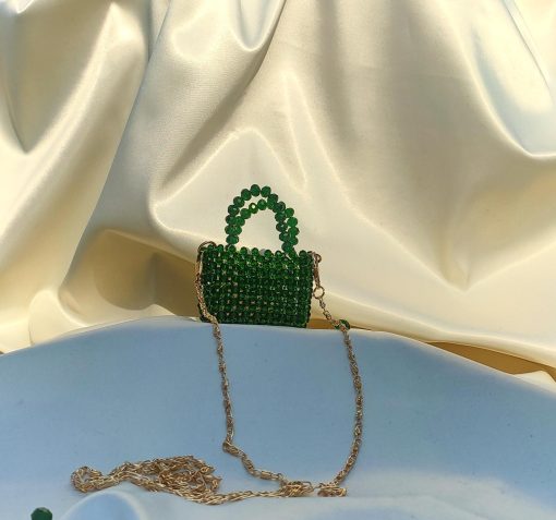 Nacre crystal mini green